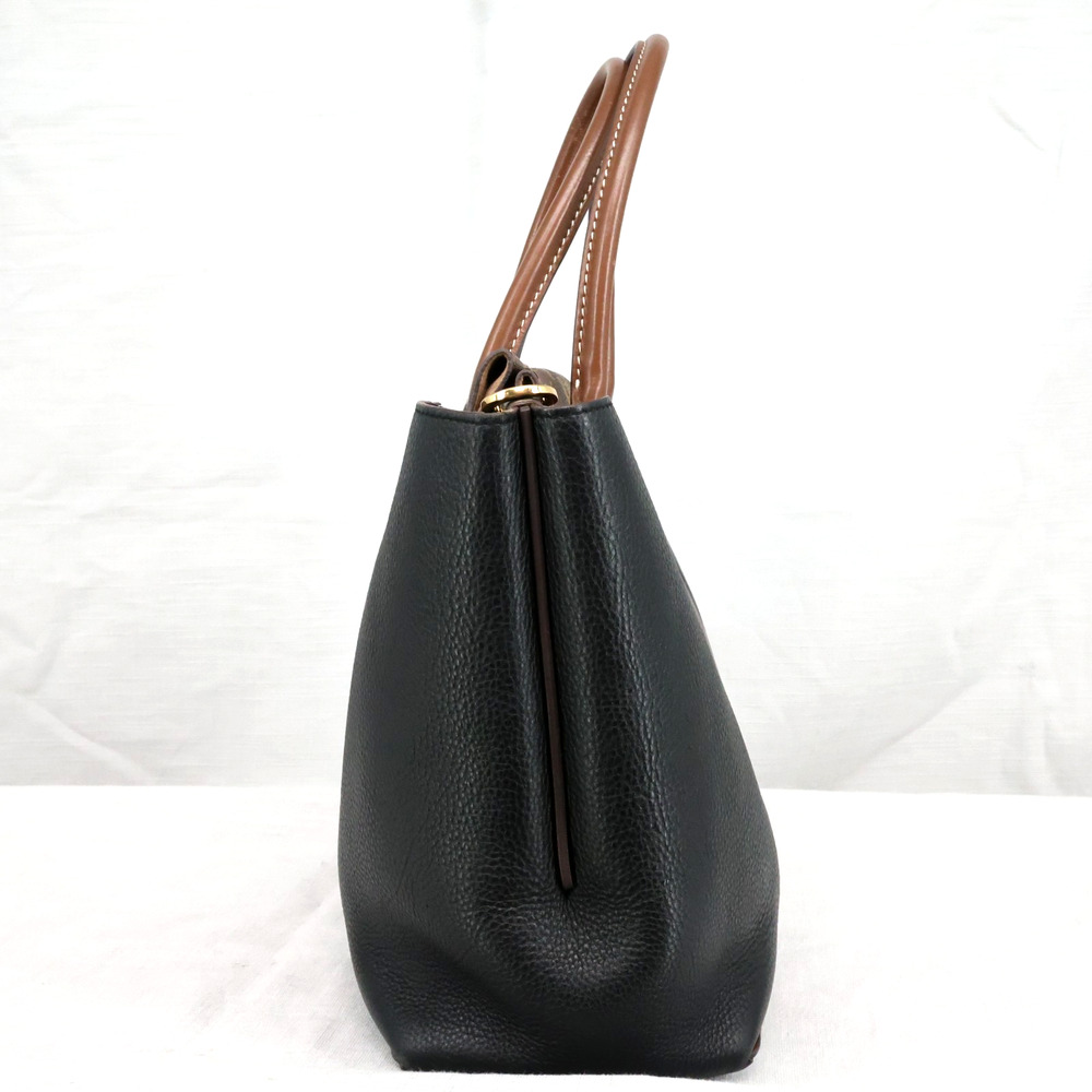 Louis Vuitton Bag W PM Tote Monogram Brown Black Pebbled Leather Handbag - Picture 9 of 16